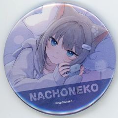 【中古】バッジ・ピンズ Nachoneko(部屋着/下部名前入り) 「バーチャルYouTuber Nachoneko×AVIOT トレーディング缶バッジ」 AVIOT VTuber POP UP SHOP in マルイグッズ