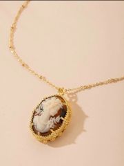 ネックレス ペンダント チャーム べっ甲柄