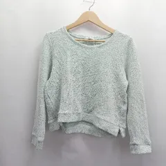 ◇ ⊇ COLZA コルザ 長袖 ハイゲージニット サイズM ライトブルー系 レディース E  【1503310016765】