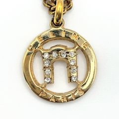 美品✨ セリーヌ ネックレス ロゴ チェーン 凱旋門 刻印 014 - メルカリ