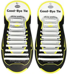 geneX 靴ひも 結ばない 靴紐 ゴム 伸縮 ほどけない 簡単取り付け 靴紐が解けてイライラを解消 脱ぎ履きが楽々 子供から高齢者までも対応( ホワイト)