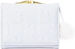 トカリリ がま口 財布 女の子 子供用 小学生向け 二つ折り デザイン コンパクト 軽量 レディース プレゼント 大容量 小銭入れ付き ガールズ(ブルー)