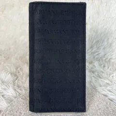 EMPORIO ARMANI 長財布　ロゴ総柄　イタリア製