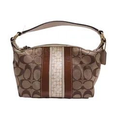 COACH(コーチ) ハンドバッグ ハンプトンズ シグネチャー 41047 カーキ×ゴールド×マルチ レザー