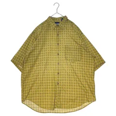 OLD GAP(オールドギャップ) Old Short Sleeve Patterned Shirt オールド 半袖 総柄 シャツ L マスタード