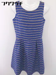 ◇ NATURAL BEAUTY BASIC ナチュラルビューティーベーシック ノースリーブ ミニ ワンピース サイズM ブルー系 レディース  【中古】 【1112240005536】