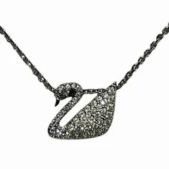 スワロフスキー　スワン　ブランド小物　ネックレス　レディース　美品