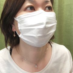 キュービックジルコニア　ネックレス（カラー：シルバー）