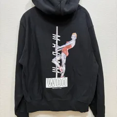 古着 ユーズド MADAM WOO×Champion×Hajime Sorayama リバースウィーブ チャンピオン 空山基 パーカー フーディー メンズ 長袖 フード付き ロングスリーブ ブラック Lサイズ相当