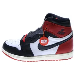 NIKE (ナイキ) AIR JORDAN 1 RETRO HIGH OG エアジョーダン1 レトロ ブラックトゥリイマジンド ハイカットスニーカー ホワイト/ブラック/レッド US8/26cm DZ5485-106