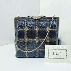 柏ビーズ ビーズ刺繍 フォーマルバッグ ハンドバッグ