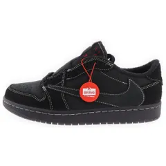 NIKE (ナイキ) ×TRAVIS SCOTT AIR JORDAN 1 LOW OG SP トラヴィススコット エアジョーダン1ロー ブラックファントム ローカットスニーカー DM7866-001 US9.5/27.5cm