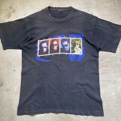 極上フェード】90s ケイトモス VOGUE アートTシャツ 墨黒 ブート