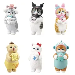 【中古】トレーディングフィギュア 全6種セット 「mofusand×サンリオキャラクターズ なりきりフィギュア」