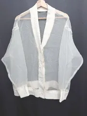 ◇ ⊂ DFFUR. ディフル シアー オーバーデザイン 長袖 カーディガン サイズM アイボリー レディース E  【1507010001335】