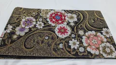 No.233【美品】袋帯 振袖•フォーマル ゴールド 花柄