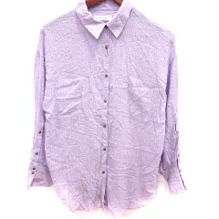 アーバンリサーチ サニーレーベル URBAN RESEARCH Sonny Label シャツ 長袖 ストライプ F ラベンダー /RT