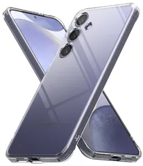 【在庫セール】S24 ケース FUSION TPU+PC 黄ばみにくい 耐黄変 落下防止 耐衝撃 米軍MIL規格取得 【Ringke】Galaxy (SC-51E / SCG25) スマホケース ギャラクシーS24 (ストラップホールあり) - Clear