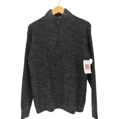 アルマーニコレツィオーニ ARMANI COLLEZIONI イタリア製 モへヤ混 ハイネック ハーフジップ ニット メンズ  48のサムネイル