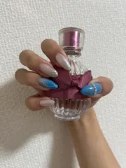 No.22夏ネイル　ブルーネイル