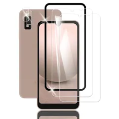 Briacicell【2+2枚セット】For AQUOSWish3/Wish2/Wish 用の ガラスフィルム (2枚) ＋ SH-53D A302SH/SH-51C A204SH/SHG06 A104SH SH-M20 用の カメラフィルム (2枚) + ガ