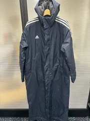 adidas アディダス ベンチコート JP4653 KSA20 3ストライプ ネイビー 2XL 新品 定価15400円
