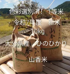 色彩選別済み！1等米 令和7年度 新米 10kg 大分県産 ひのひかり 山香米のサムネイル