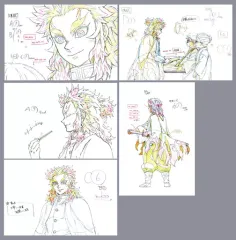 【中古】ポストカード 原画ポストカードセットB 「テレビアニメ 鬼滅の刃 無限列車編×ufotable Cafe×マチ★アソビCAFE」