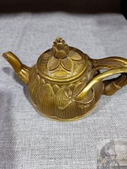 茶器 提梁蓮華茶壺 煎茶具 銅製 銅器 工芸品 置物 - メルカリ
