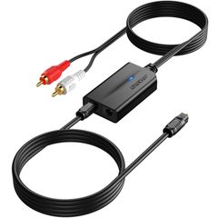 【在庫セール】アナログ 音声変換器 デジタル 1.1MRCA オスケーブル付き 192KHz 光デジタル kHz to RCA 音声変換器 192 DACコンバーター SPDIFからRCA オーディオ コンバーター AUTOUTLET 光Toslink-RCA