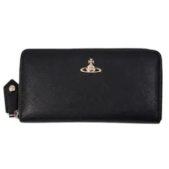 【新品】Vivienne Westwood ヴィヴィアンウエストウッド SAFFIANO CLASSIC　 51050023-L001N ラウンドファスナー長財布 20223 N403  BLACK 送料無料 プレゼント ギフト 革小物 クリスマス バレンタイ