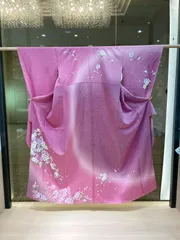 大幅値下げ＜決算セール＞美品ピンク　正絹京友禅振袖単品　セット販売可