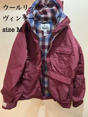 希少 Vintage【Woolrich】白タグ ビンテージ ウールリッチ 65/35 コットンナイロン ライナー マウンテンパーカー バーガンディ