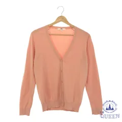 【訳アリ】UNIQLO ユニクロ トップス カーディガン Vネック ボタン カジュアル おしゃれ 長袖 レディース ピンク M 901-14758 送料無料 古着
