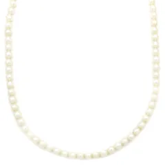 TASAKI TASAKI ネックレス パール K18YG パールホワイト Au750 18K 真珠 小粒 ベビーパール 淡水真珠 セミラウンドシェイプ 【中古】
