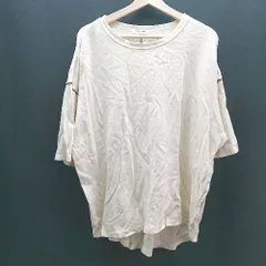 ◇ FREAKS Store シンプル カジュアル 無地 夏物 半袖 Tシャツ サイズF アイボリー レディース E  【1307260063165】