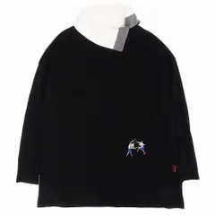 OLLEBOREBLA アルベロベロ ブラック チュニック 長袖　ブローチ付き OLLEBOREBLA アルベロベロ ブラック チュニック 長袖 ブローチ