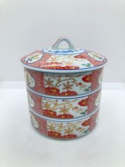 Kitty様専用 古伊万里 赤玉瓔珞紋 蓋茶碗 一客 - メルカリ