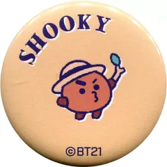 【中古】バッジ・ピンズ SHOOKY(シュガ) オリジナル缶バッジ 「BT21×ファミリーマート」 2020年9月対象商品購入特典