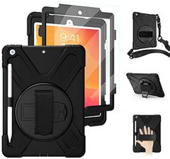 【数量限定】10.2 ケース カバー 2021/2019/2020 保護 ケース フィルム ペンホルダー Lively House iPad iPad 第7/8世代 ケース 回転 ハンドホルダー スタンド iPad 肩掛けー ストラップ 三層 耐衝撃 防塵 7