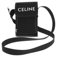 CELINE (セリーヌ) トレッキングモバイルポーチ ロゴプリント 10K032EIY ブラックのサムネイル