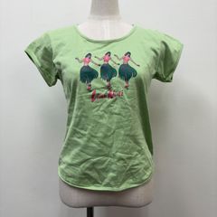 フラダンス　ダンス衣装　トップス　WAHINE PUNAHELE　Tシャツ　黄緑