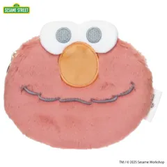 【メール便】セサミストリート コスメポーチ ダイカットポーチ SESAME STREET FACE FUR エルモ エフエービージャパン 小物入れ キャラクター グッズ 