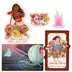 【中古】シール・ステッカー ディズニープリンセス(B) ダイカットステッカーセット(5枚組) 「一番くじ ディズニープリンセス Dreaming Flowers」 L賞