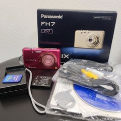 美品★Panasonic LUMIX DMC-FH7 ピンク 付属品付き 光学4倍ズーム デジカメ コンデジ