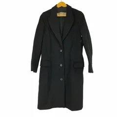 バーバリーロンドン BURBERRY LONDON ENGLAND チェスターコート ウールカシミヤ 襟裏チェック ロング レディース  i38のサムネイル