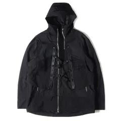 White Mountaineering ホワイトマウンテニアリング ジャケット トレイルランニングベスト レイヤード ジップ フードジャケット LAYERED HOODED JACKET 20SS ブラック 黒 2 アウター ブルゾン