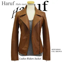 【送料無料】レザージャケット レディース 本革 ライダースジャケット ダブルライダース レディース 革ジャン 皮ジャン ラムレザー レザーブルゾン ダブル 本革ジャケット おしゃれ シンプル 軽い 茶 ブラウン 秋 冬 大きいサイズ M0484 アウター
