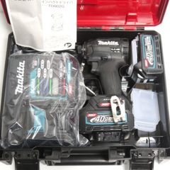 マキタ makita 充電式インパクトドライバ TD002GRDXB 未使用 フルセット 40Vmax 2.5Ah ブラック 黒 純正品 コードレス ≡DT6319