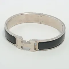 DRWCYS♥プロフ必読 様 HERMES H型 シルバー ブラック バングル DRWCYS♥プロフ必読 様 HERMES H型 シルバー ブラック バングル